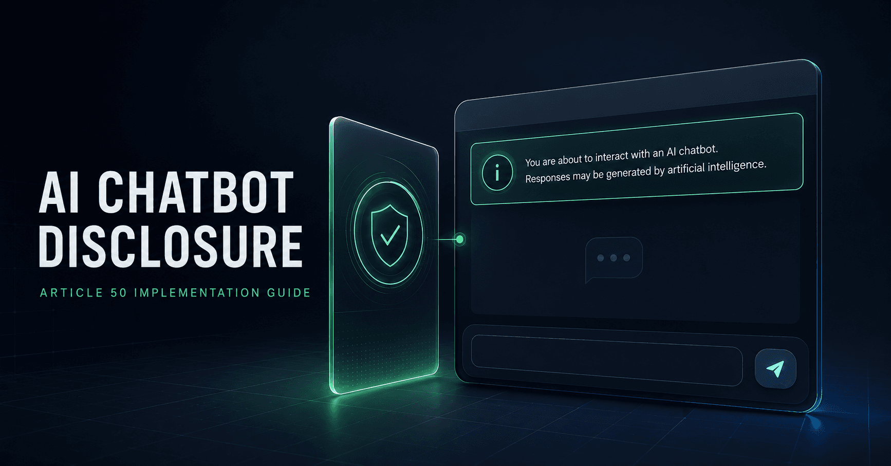 Transparenzhinweis vor der ersten Interaktion mit einem KI-Chatbot