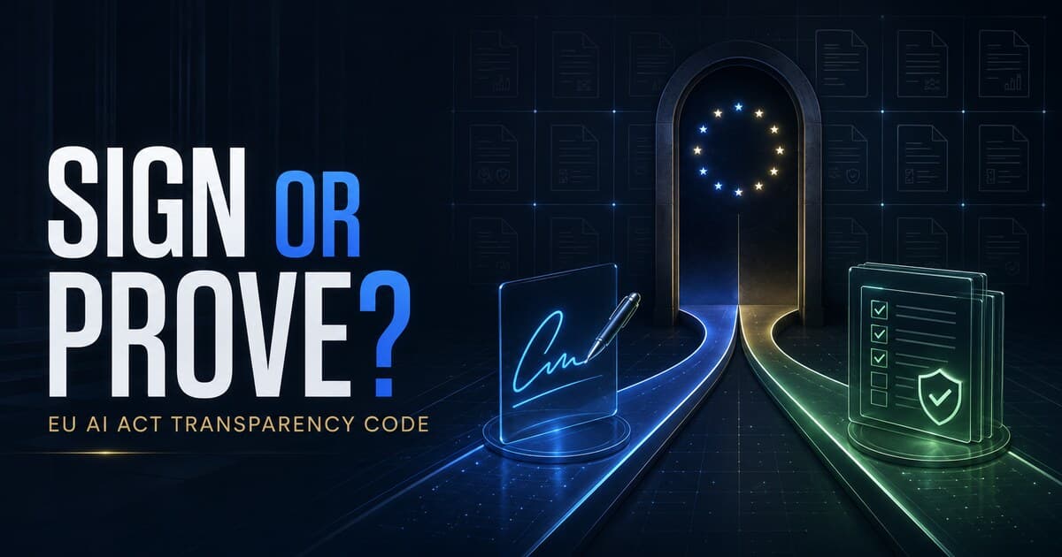 Unterzeichnen oder nachweisen – Entscheidung zum Transparency Code des EU AI Acts