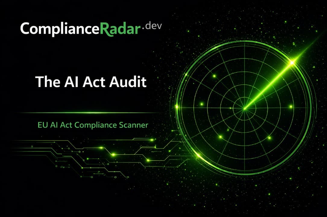 The AI Act Audit cover visual with green radar motif